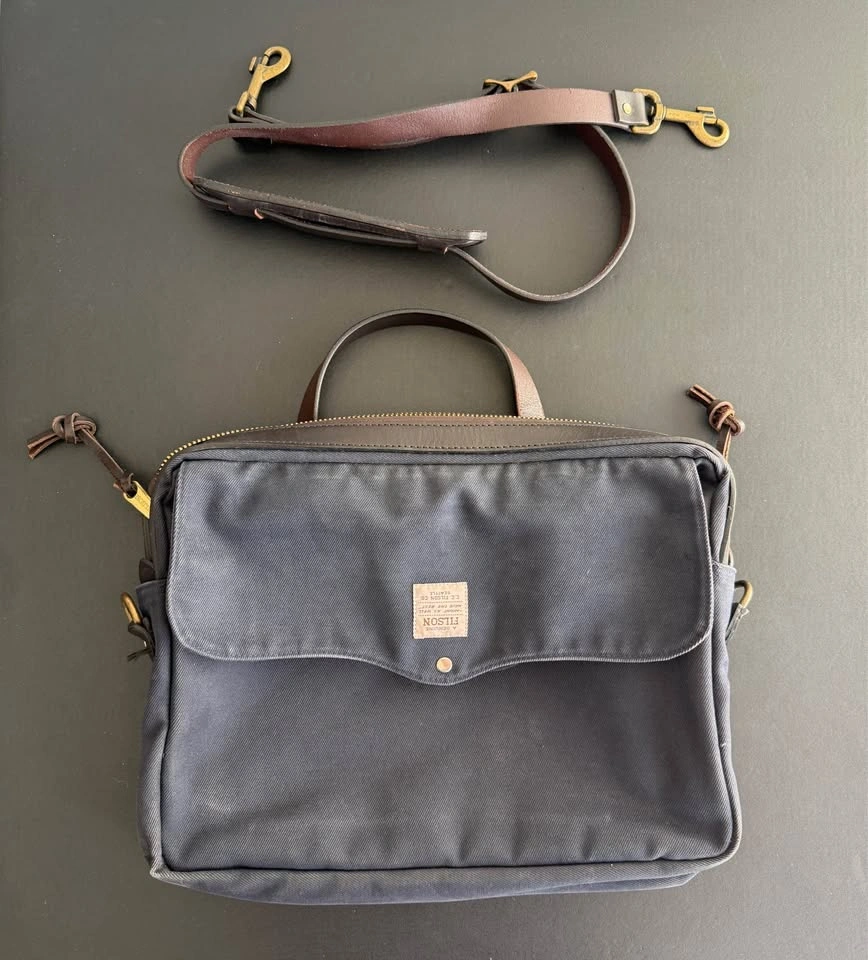 Filson Rugged Twill Original Briefcase - dark blue - photo 5