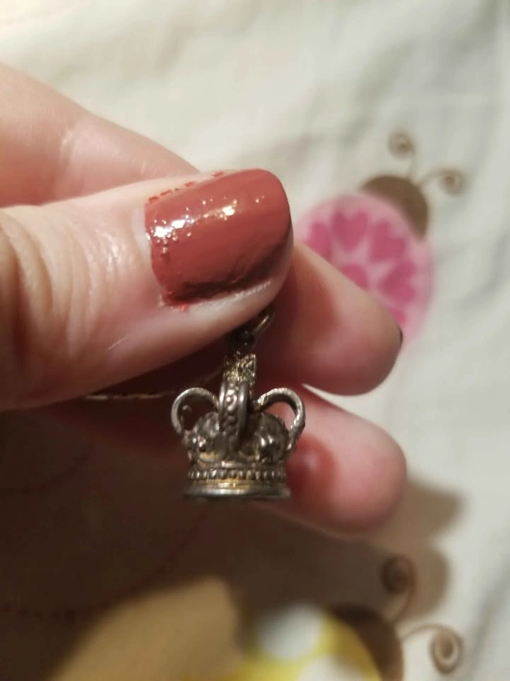 Crown Charm Bracelet may be vintage - photo 3