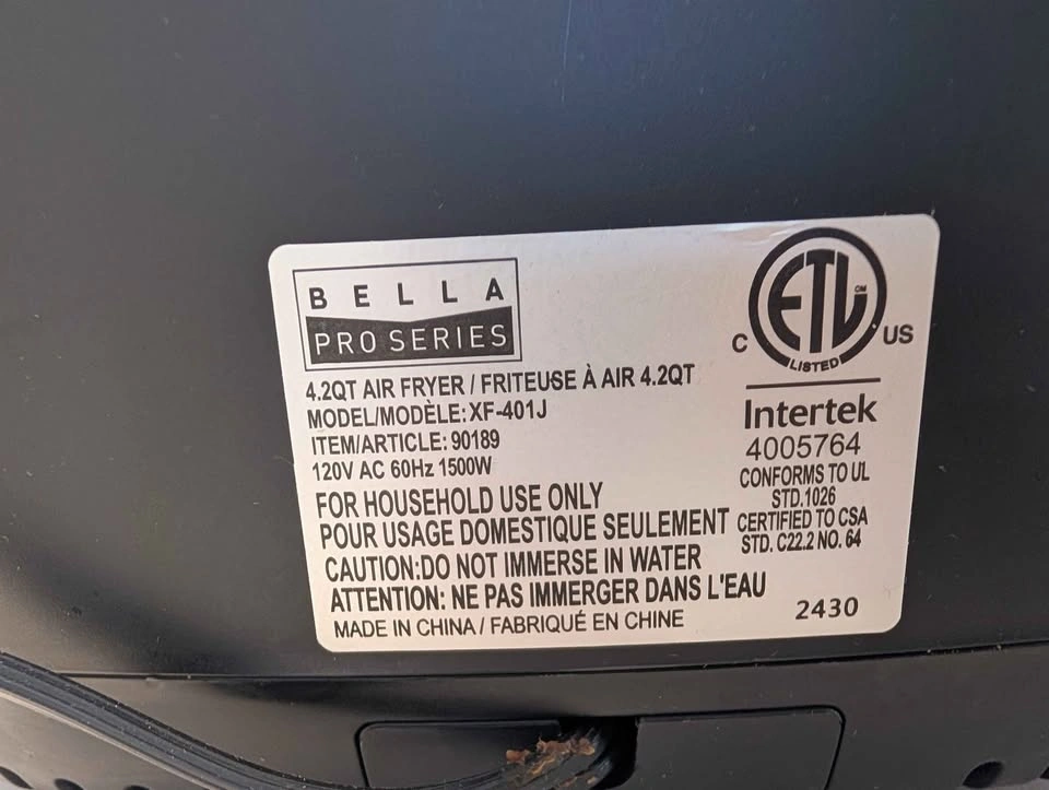 4 liter Airfryer for sale - photo 4