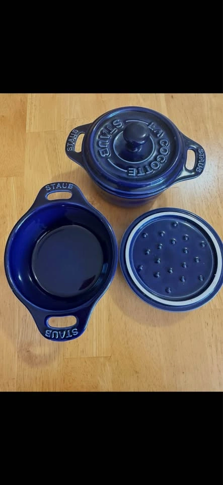 Staub Dark Blue (Sapphire) La Cocotte Duo - photo 3