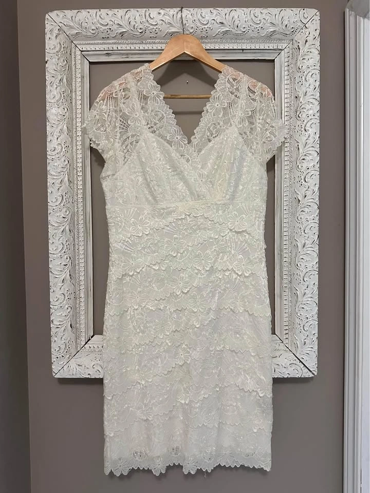 Le Chateau lace, bead and sequin dress. Size L