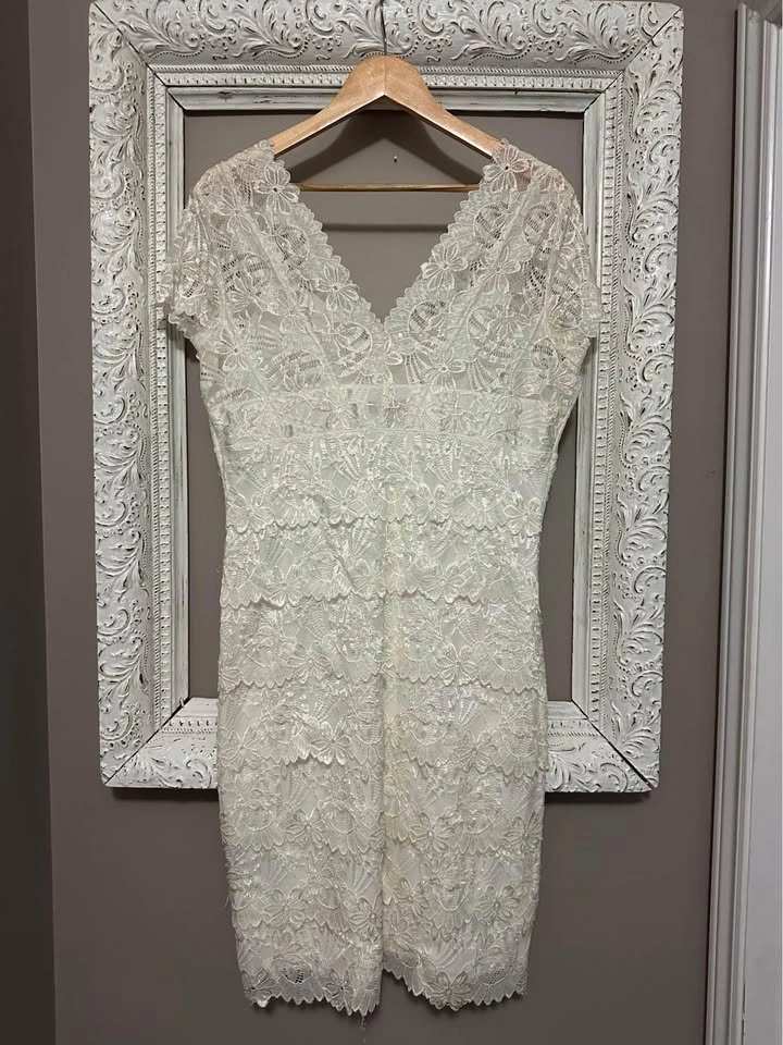Le Chateau lace, bead and sequin dress. Size L - photo 2