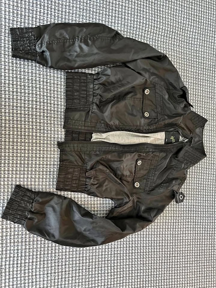 G21 Black Bomber Jacket Size L woman