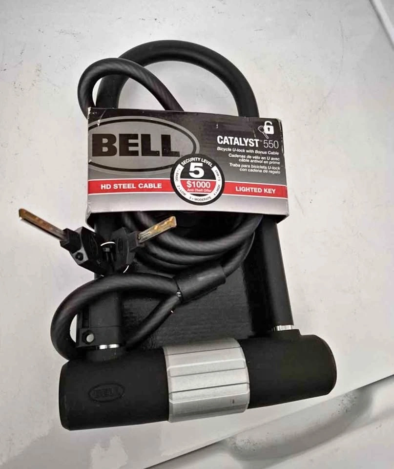 Bell Catalyst 550 Bicycle U-Lock with Cable