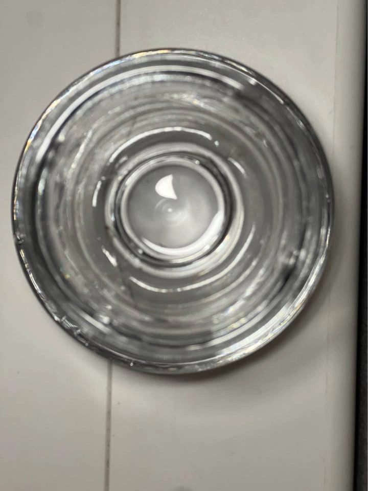 Vintage Clear Glass Cigarette Holder & Ashtray Combo - photo 3