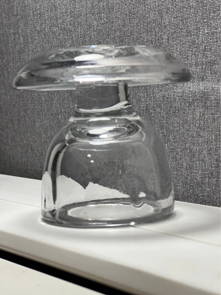 Vintage Clear Glass Cigarette Holder & Ashtray Combo - photo 4