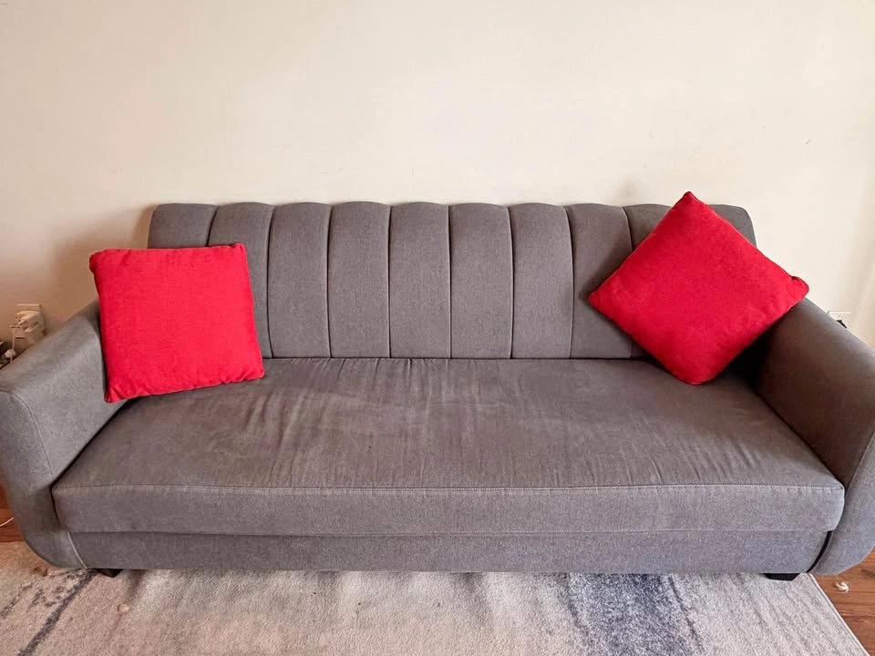Modern Grey Couch / Sofa – Clean & Stylish