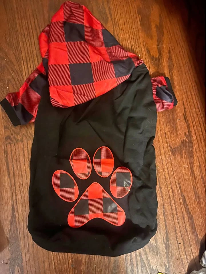 Buffalo Plaid Dog Hoodie