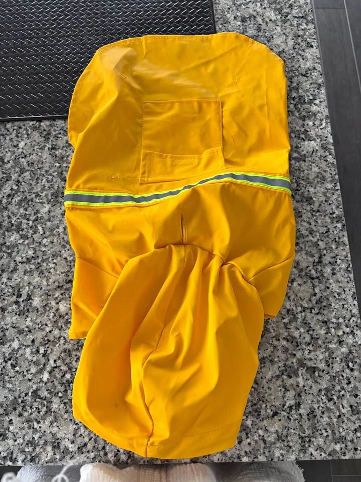 Yellow Raincoat for 20-30lb Medium Sized Dog