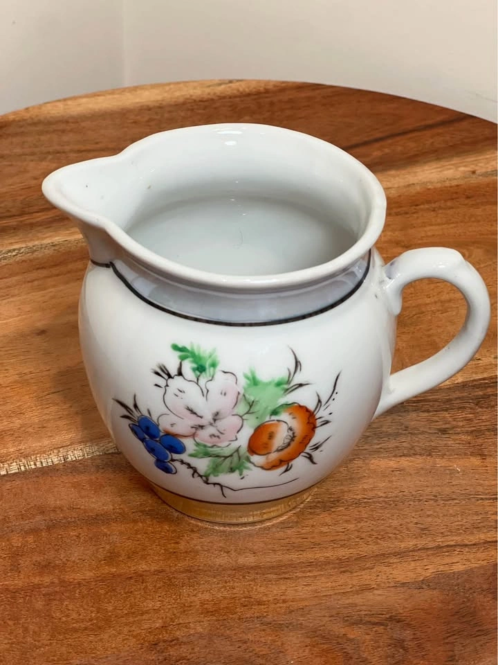 Vintage Japanese porcelain lusterware creamer pitcher - photo 2