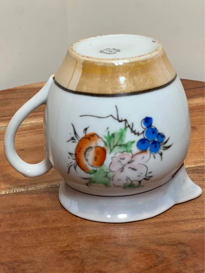 Vintage Japanese porcelain lusterware creamer pitcher - photo 3