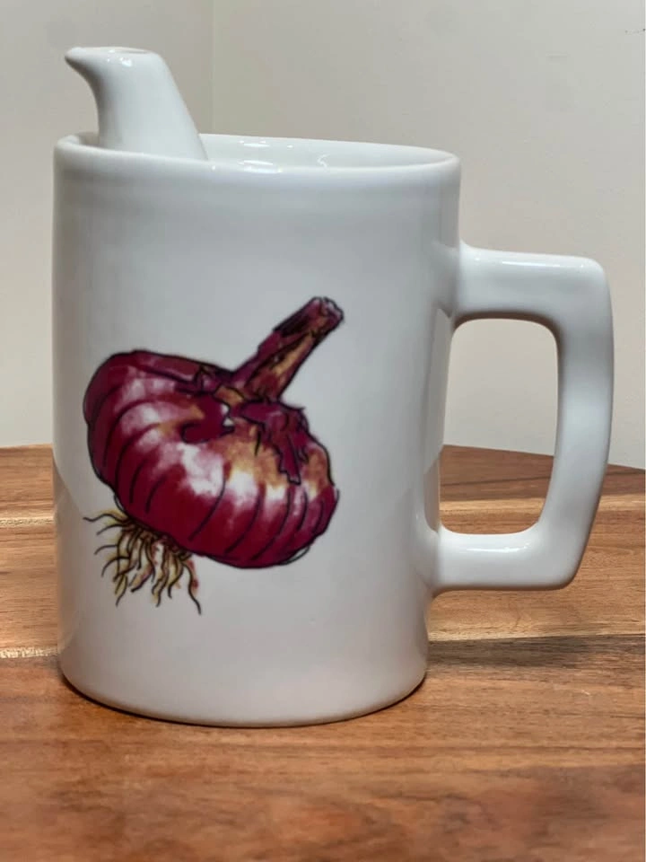 Vintage POF Ancienne Porcelaine Italy Olive Oil Pitcher - photo 2