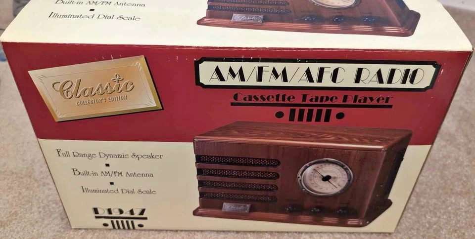 Classic Collector's Edition AM/FM/AFC Radio & Cassette Player