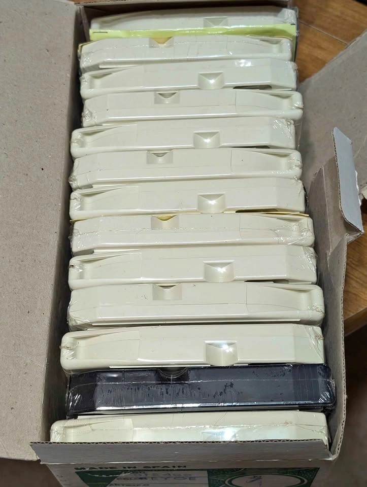 Vintage Blank 8-Track Recording Tapes with Storage Case NOS