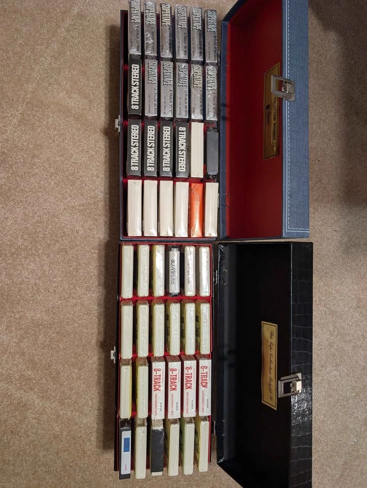 Vintage Blank 8-Track Recording Tapes with Storage Case NOS - photo 2