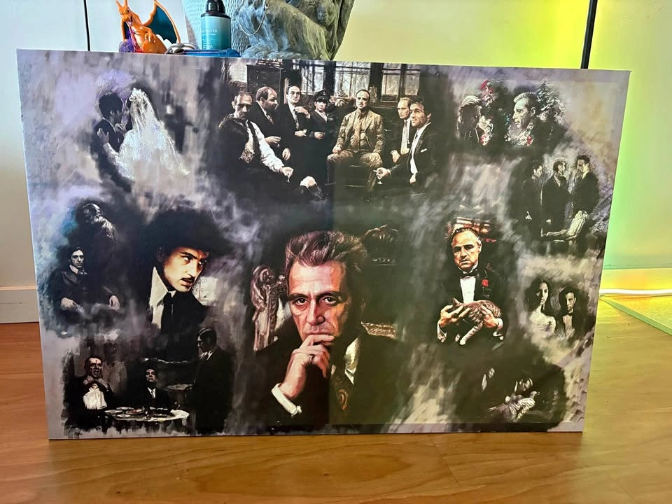 The Godfather Movie Collage Canvas Wall Art