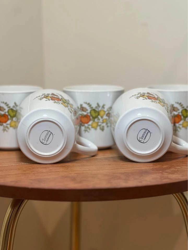 Vintage Centura by Corning "Spice O' Life" Coffee Mugs Set of 5 - photo 4