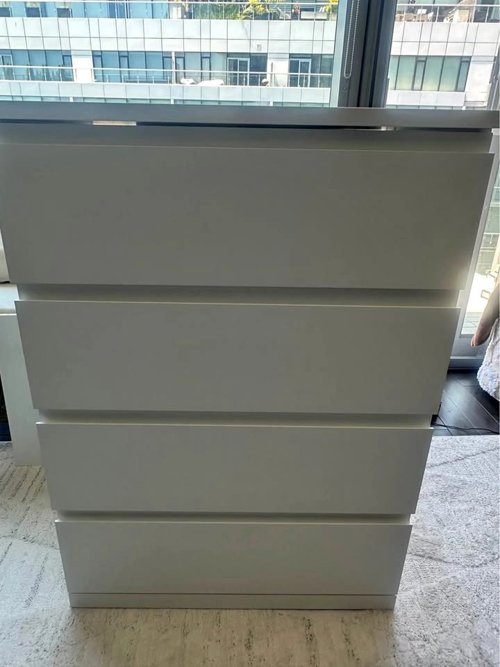 Ikea White 4-Drawer Dresser