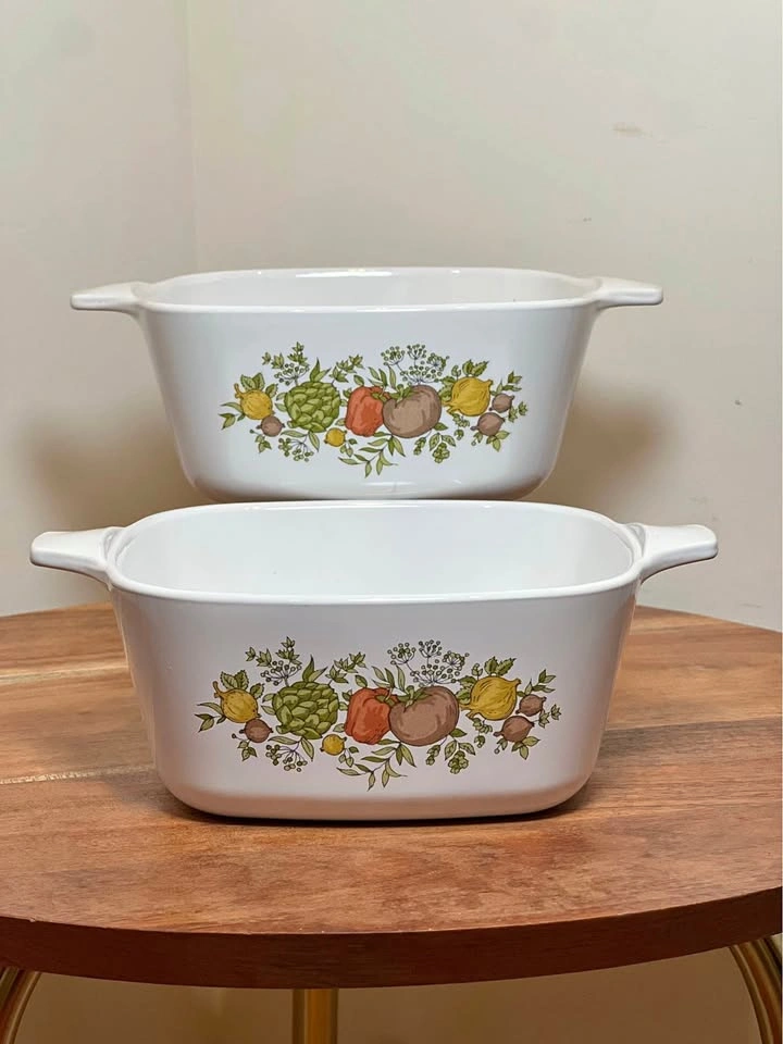 Vintage Corning Ware "Spice O' Life" Petite Casserole Dishes