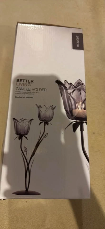 Glass Tulip Candle Holder - photo 2