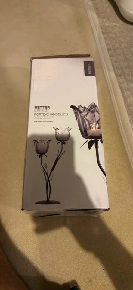 Glass Tulip Candle Holder - photo 4