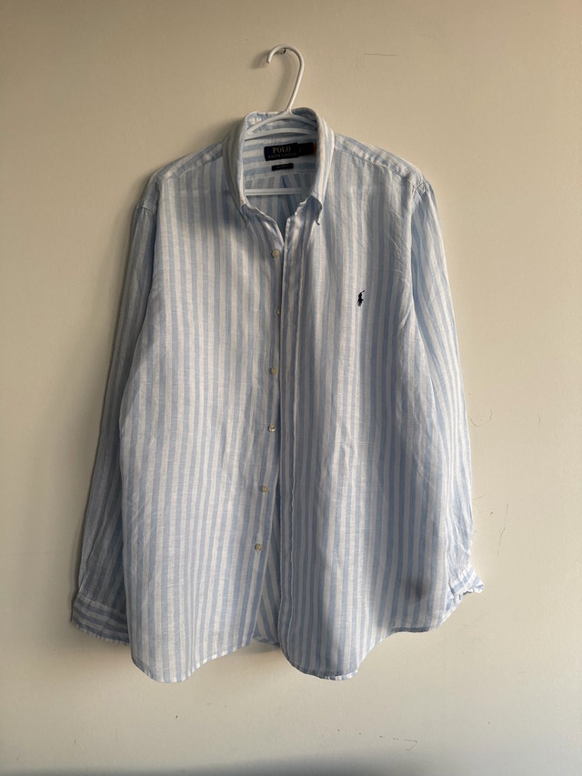 Polo Ralph Lauren Custom Fit Striped Linen Shirt - photo 2