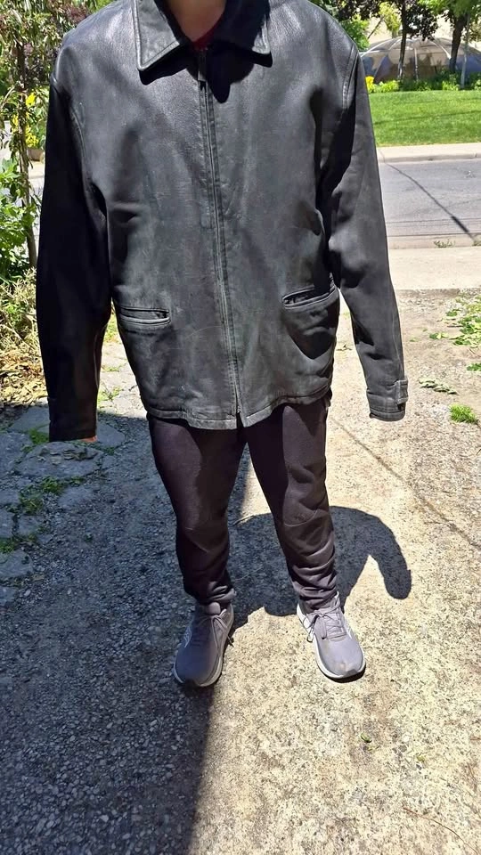 Men's Black Leather Jacket
