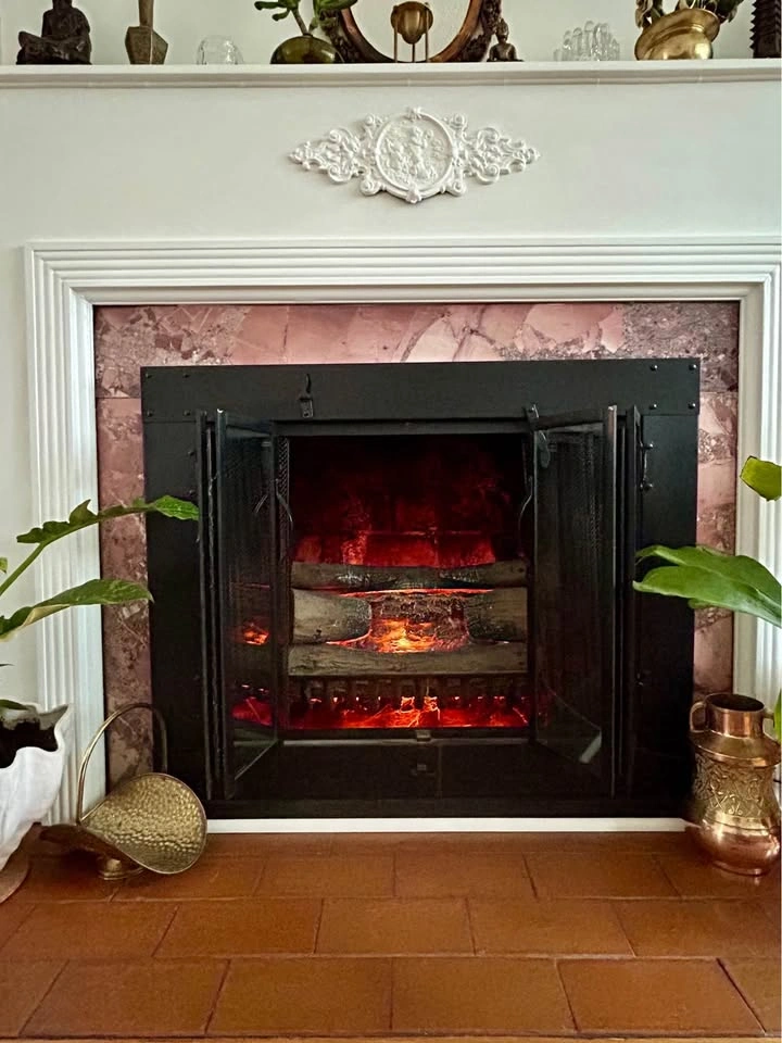 Vintage Electric Fireplace Logs - Real Wood - photo 5