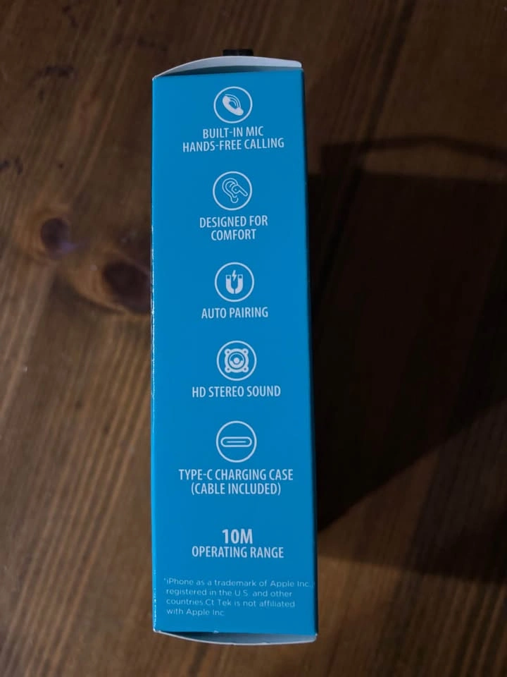 CT TEK True Wireless Stereo Earbuds - photo 2