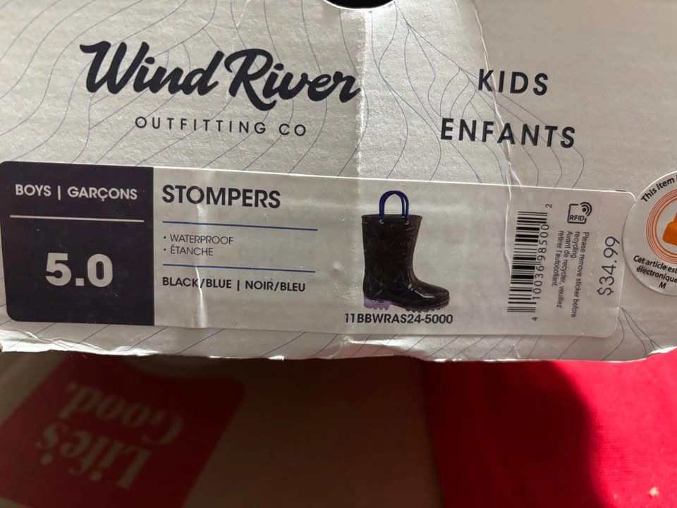 Wind River Stompers Kids' Rain Boots Size 5 - photo 2