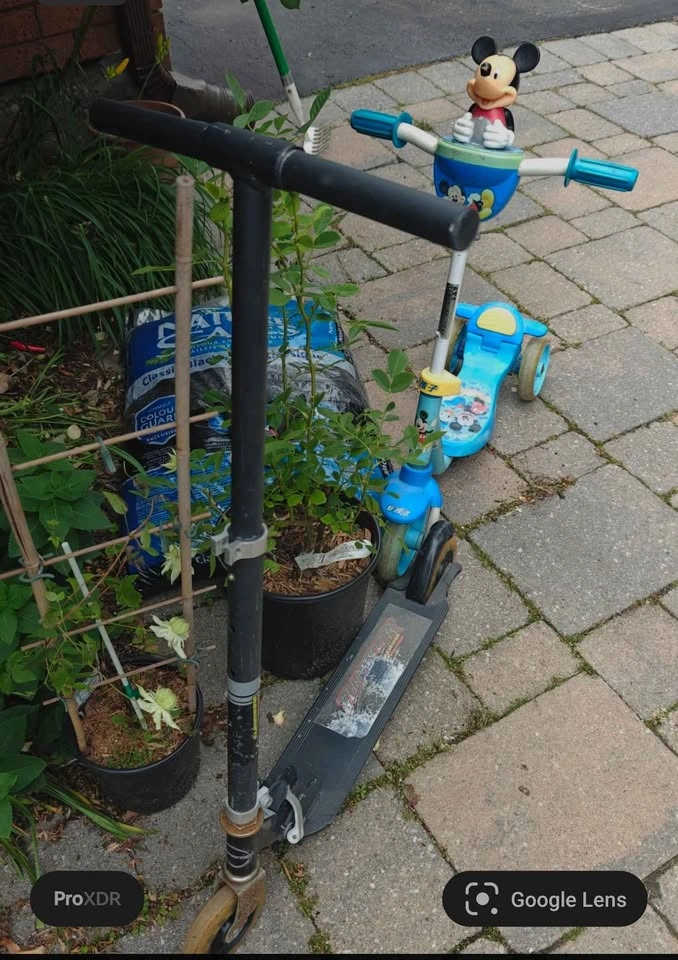 One pair of Kid's scooters-Fair condition! - photo 3