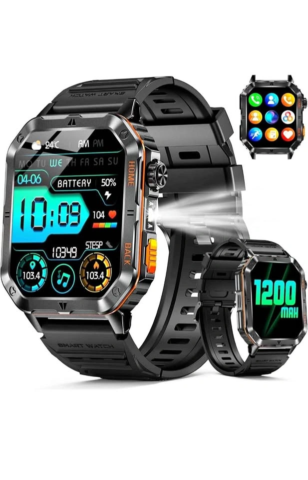 Smart Watch 1200mAh Battery Health & Sport Monitor