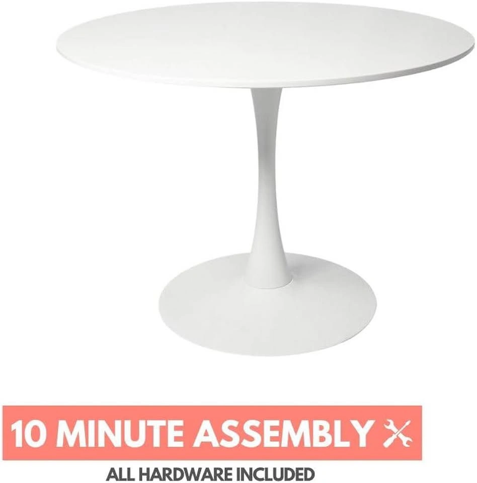 Aykah 31.5 Inch Round Modern Dining Table for 2/4 - photo 4