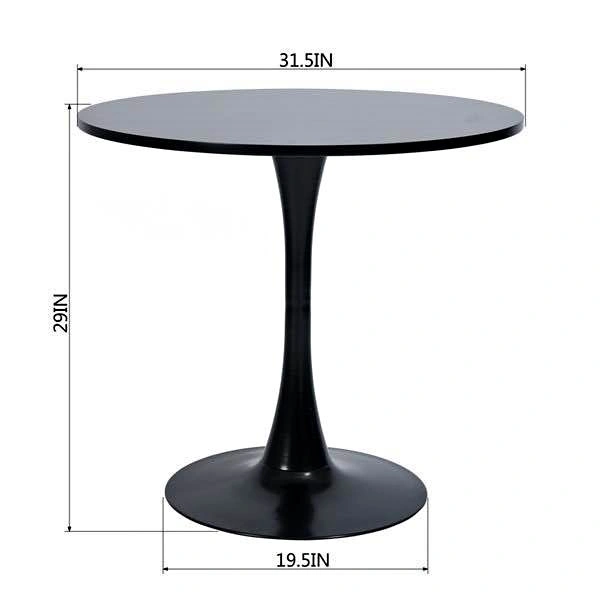 Homy Casa Clift Chic 31.5-in Round Wooden Dining Table