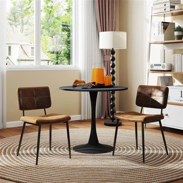 Homy Casa Clift Chic 31.5-in Round Wooden Dining Table - photo 2