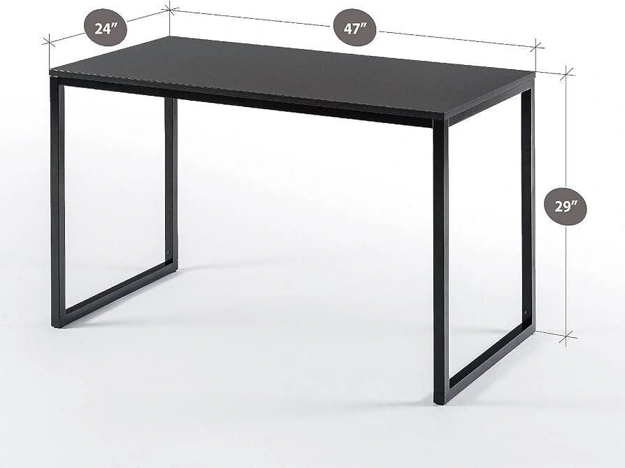 ZINUS Jennifer 47 Inch Black Frame Desk - photo 3