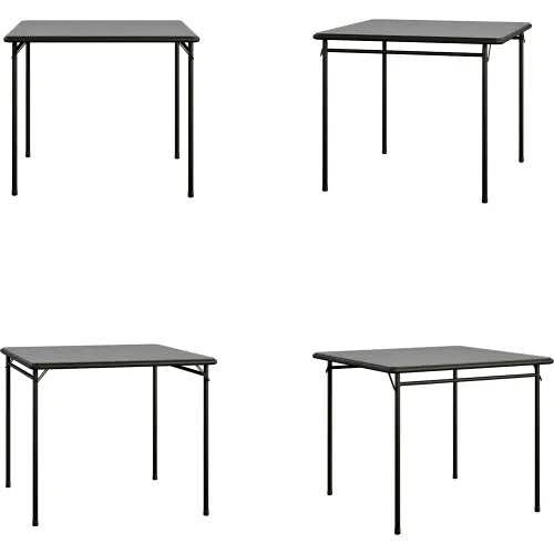 Bridgeport 34" Square Vinyl Top Folding Table