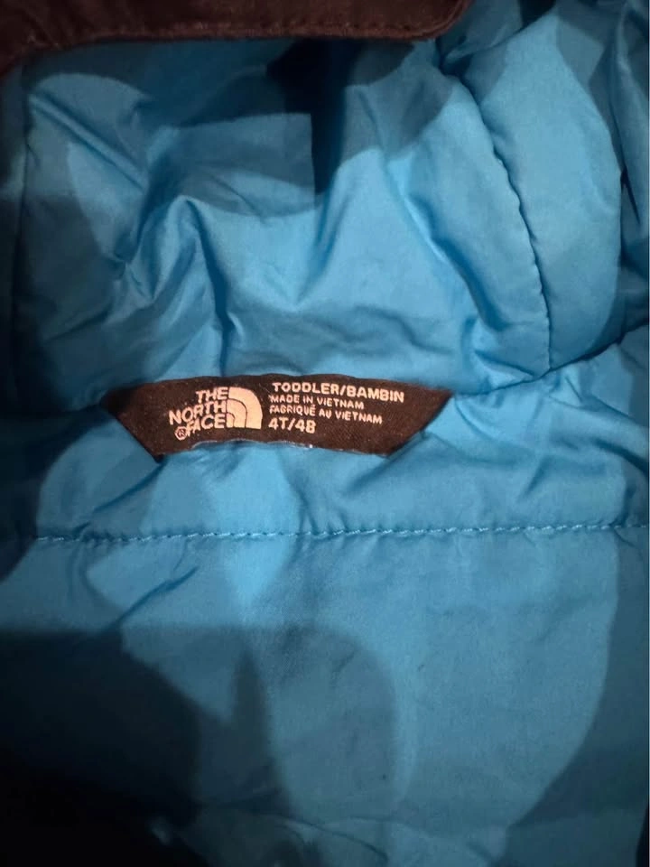 North Face Boys Blue and Black Coat Size 4 - photo 2