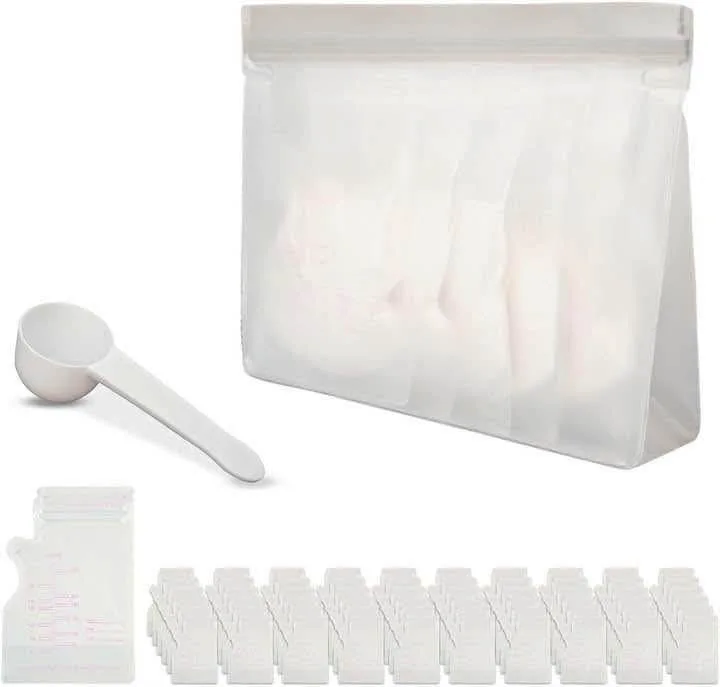 Protein Powder Travel Container Set - 60 Bags | Leakproof thumbnail