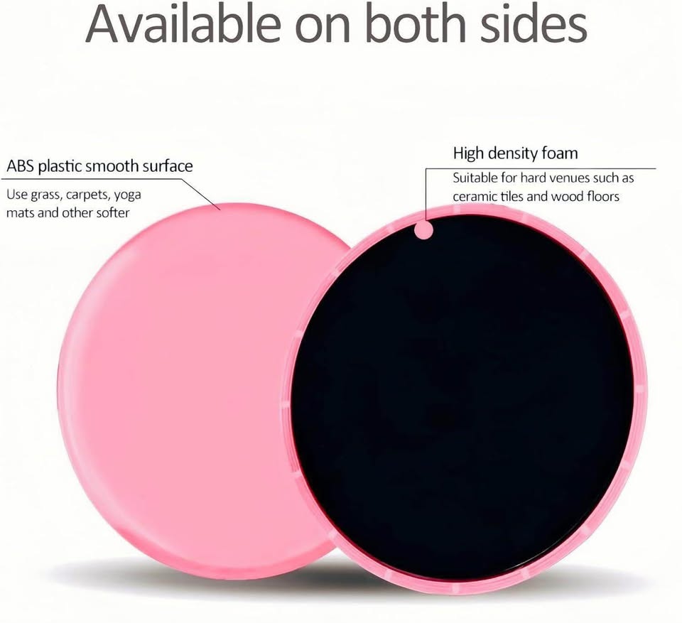 Exercise Core Sliders, Dual Sided Exercise Gliding Discs BLACK - photo 4