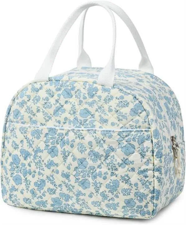 Lunch Box for Women Quilted Insulated Lunch Bag thumbnail
