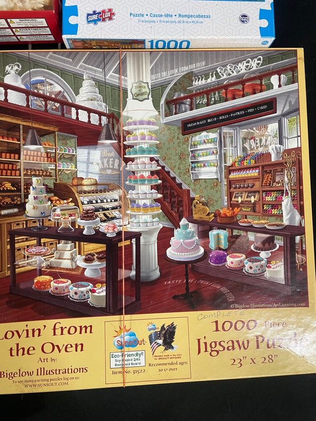 1000 piece jigsaw puzzles (5 puzzles) - photo 3