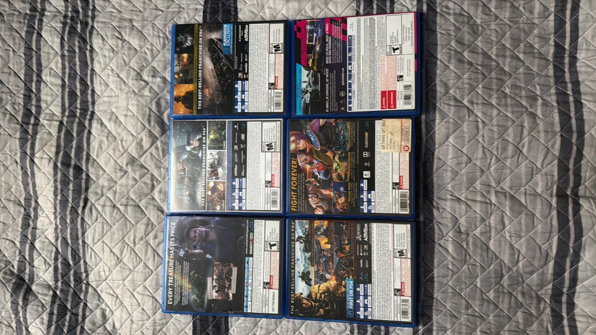 PS4 Game Bundle - 6 Games (COD, NFS, Street Fighter, Uncharted) - photo 2