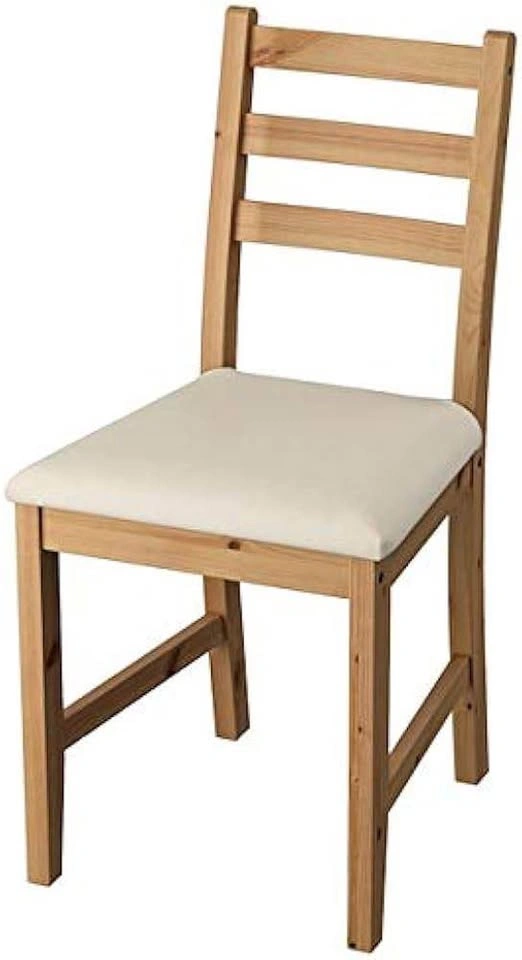 IKEA LERHAMN Solid Wood Upholstered Dining Chairs - photo 3