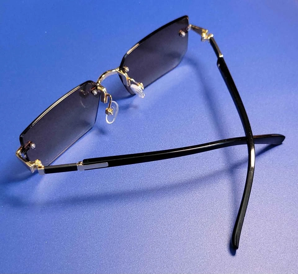 Y2K Rimless Sunglasses - Brown - photo 2