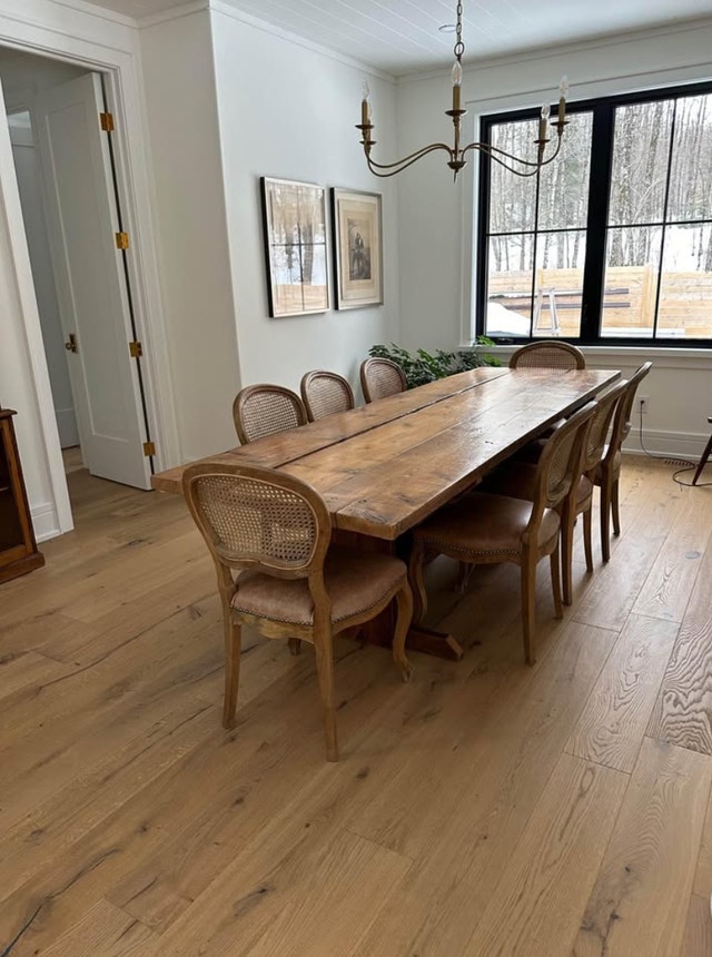 Solid Fir Harvest Dining Table – 9ft Long | Antique, Rustic - photo 4