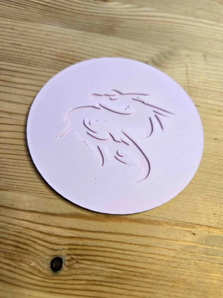 Dragon Coaster – Pink (3D Printed)