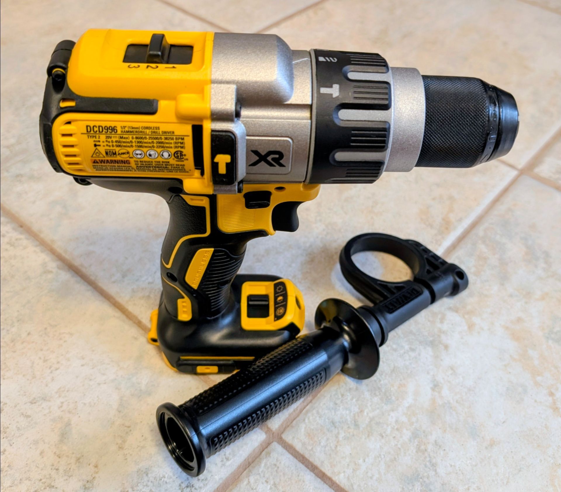 DEWALT 20V MAX XR 3-Speed Hammer Drill — New / Never Used - photo 2