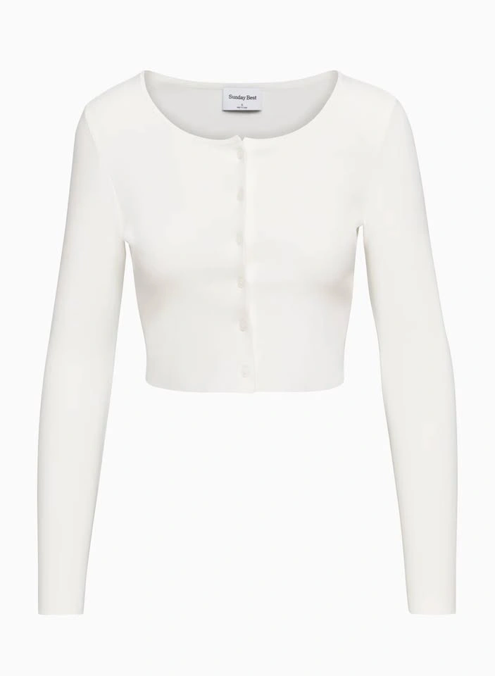 NWT Aritzia White Izzy Cardigan - photo 2