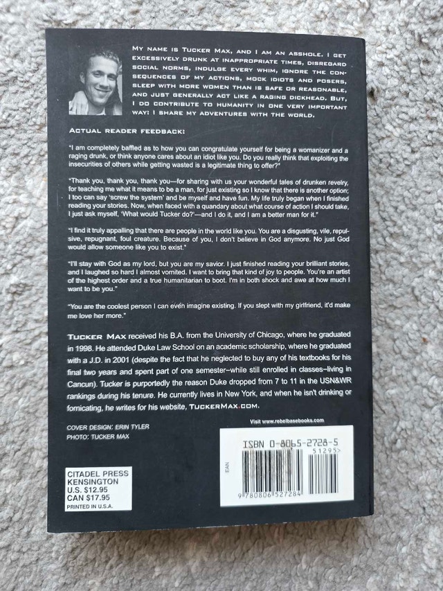 I Hope They Serve Beer in Hell by Tucker Max - photo 2